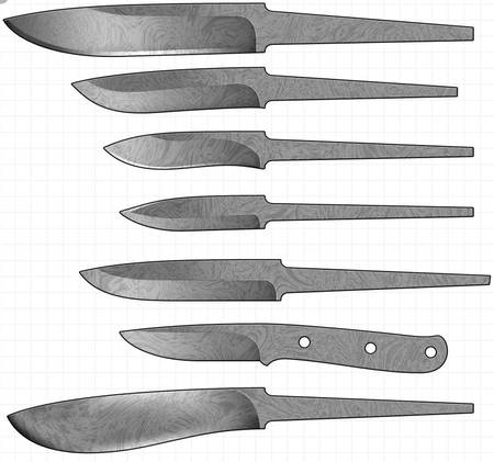 Виды клинков для ножей